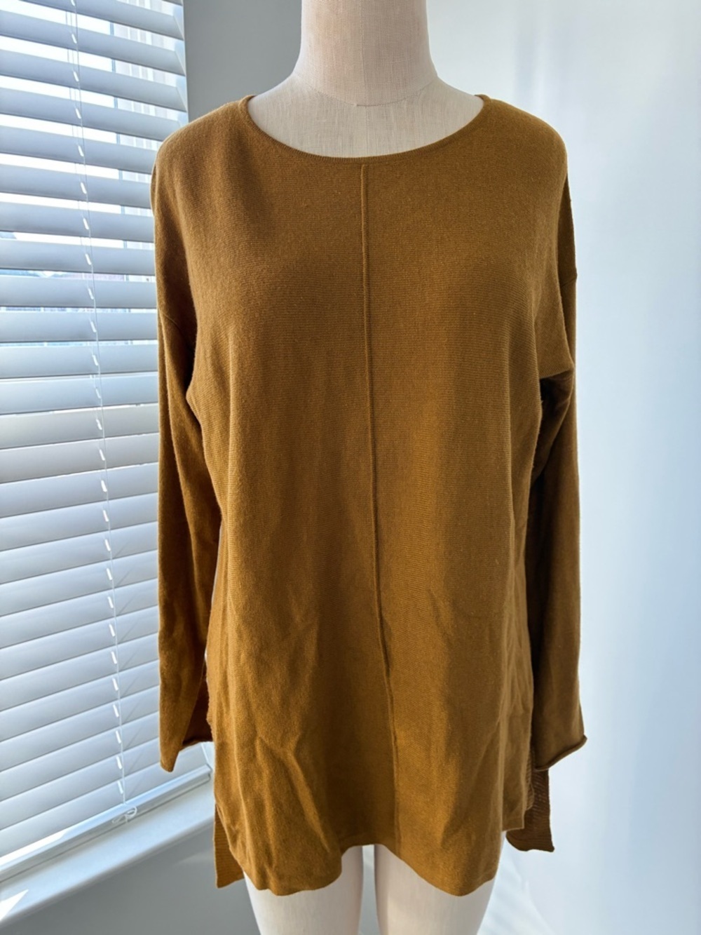 Kerisma Women's Wool-Blend Mustard Long Sleeve Sweater